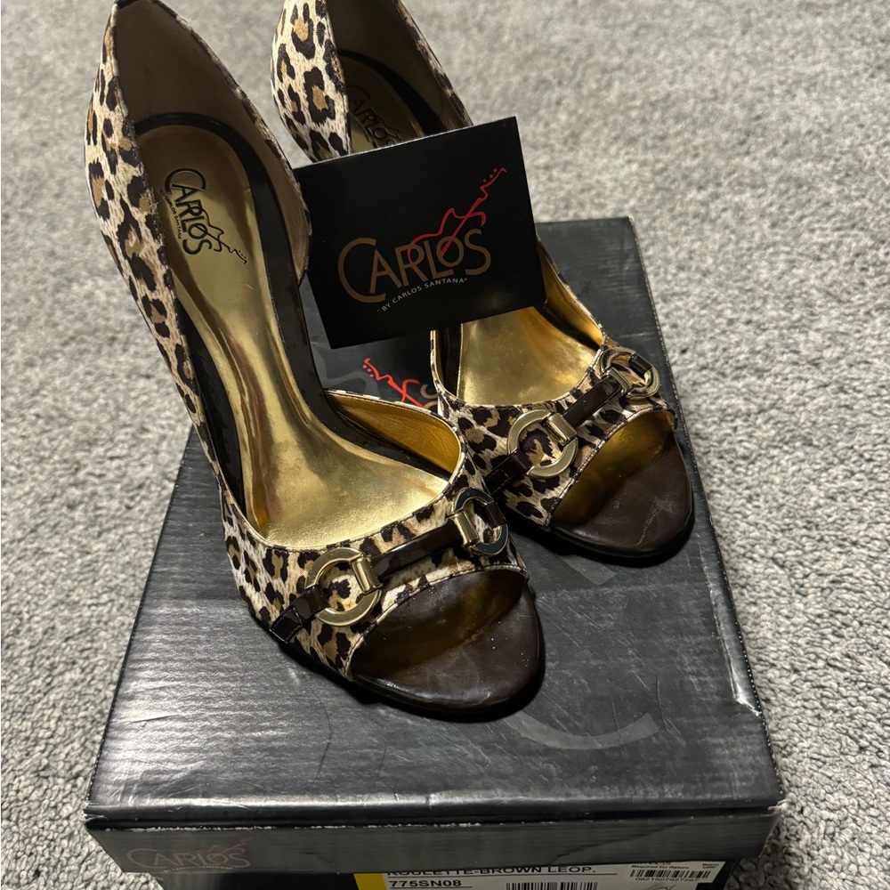 Carlos Santana- Leopard heels